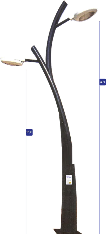 پایه چراغ پارکی مدل هیمالیا